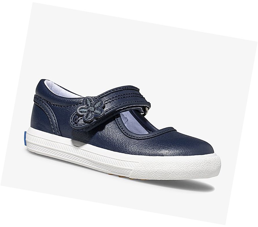 Zapatos Mary Jane Keds Big Kid Ella Mary Janes Niños Azul Marino | TLS172045