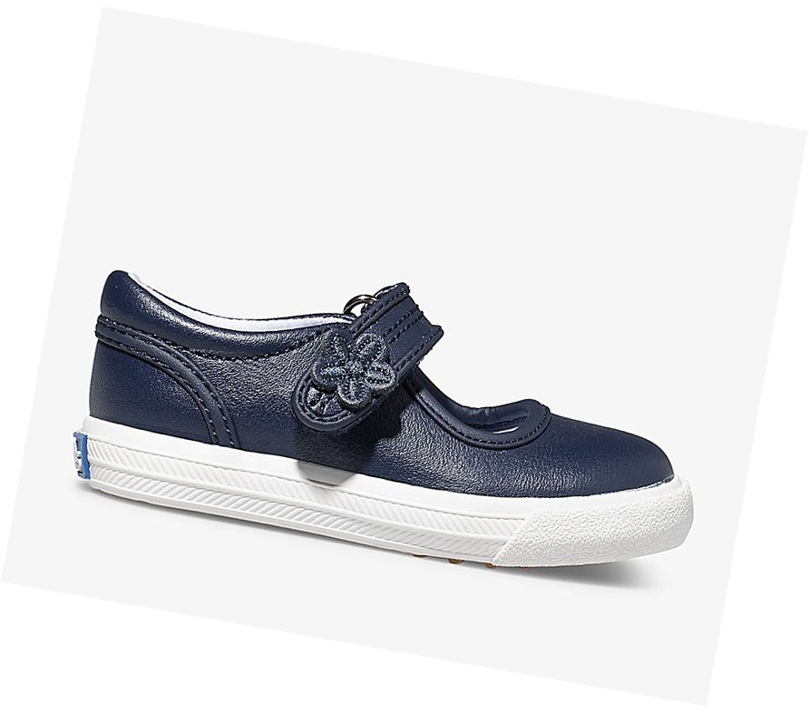 Zapatos Mary Jane Keds Big Kid Ella Mary Janes Niños Azul Marino | TLS172045