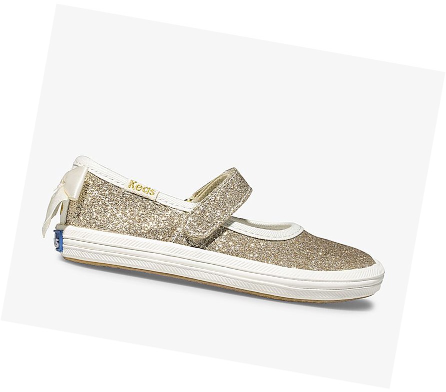 Zapatos Mary Jane Keds Little Kid Wedding Mujer Dorados | BHV948163