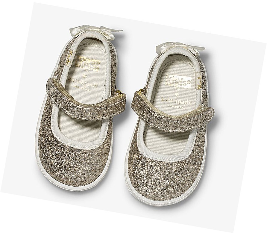 Zapatos Mary Jane Keds Little Kid Wedding Mujer Dorados | ODH154709