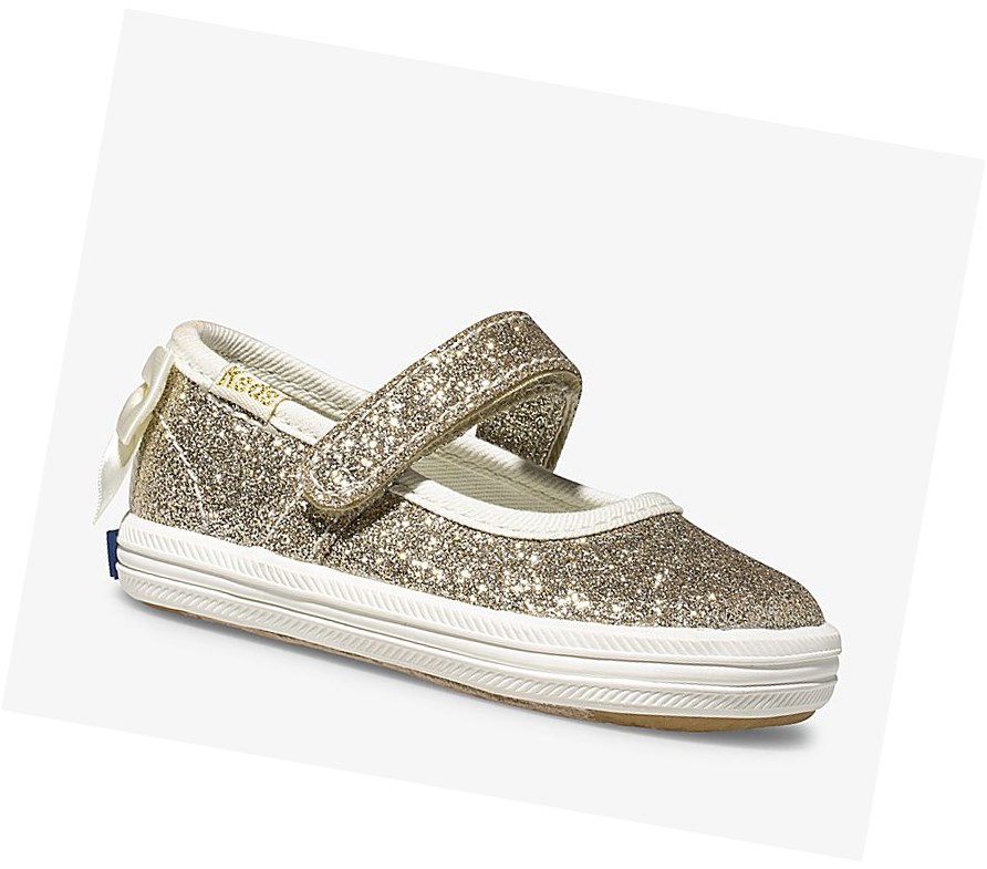 Zapatos Mary Jane Keds Little Kid Wedding Mujer Dorados | ODH154709