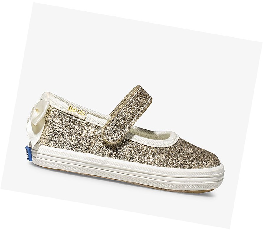 Zapatos Mary Jane Keds Little Kid Wedding Mujer Dorados | ODH154709