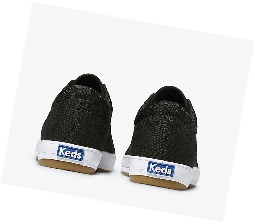 Zapatos con Cordones Keds Center Comodidad Mujer Negros | HRG209483