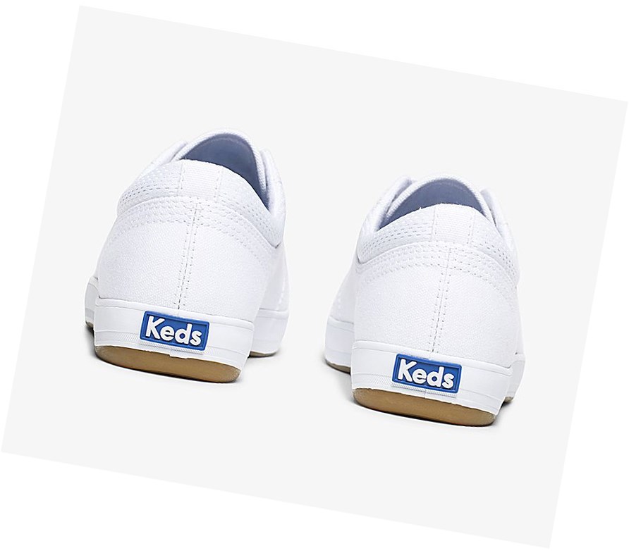 Zapatos con Cordones Keds Center Comodidad Mujer Blancos | IKD208465