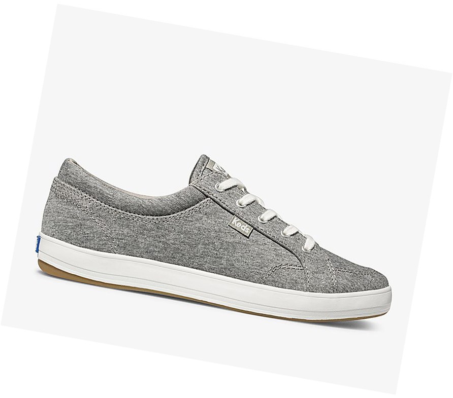 Zapatos con Cordones Keds Center Jersey Comodidad Mujer Grises | THB521973