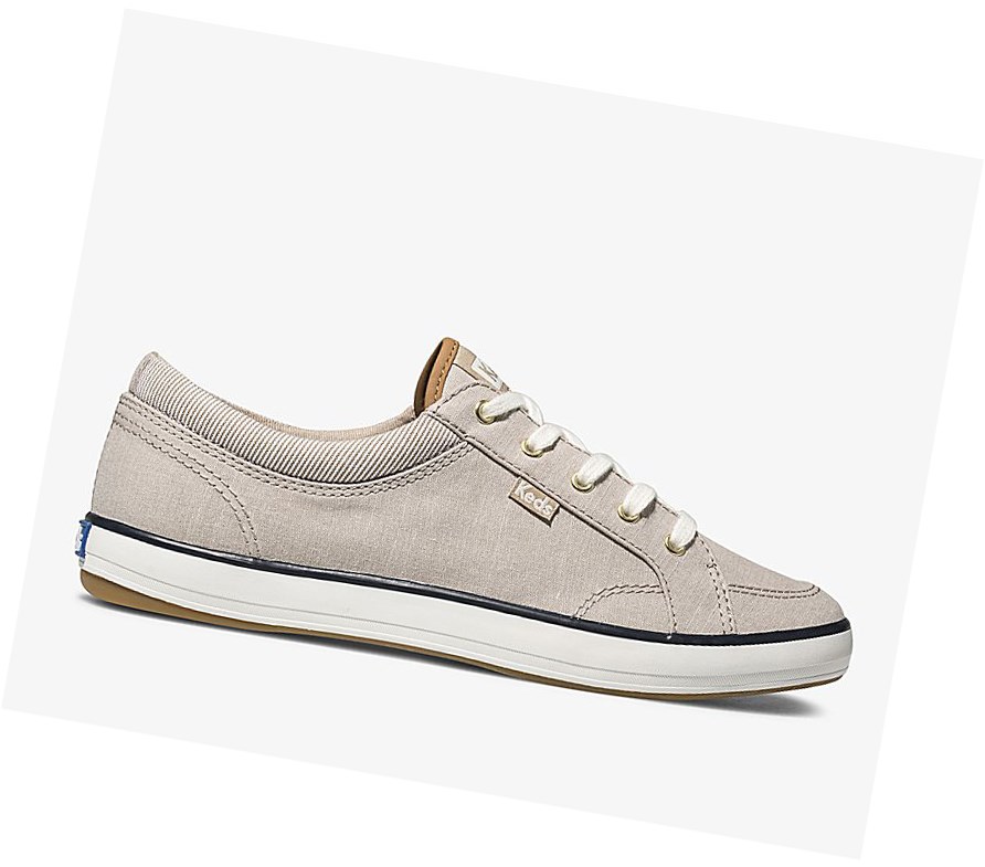 Zapatos con Cordones Keds Center Mixed Chambray Comodidad Mujer Amarillos | MSW352741