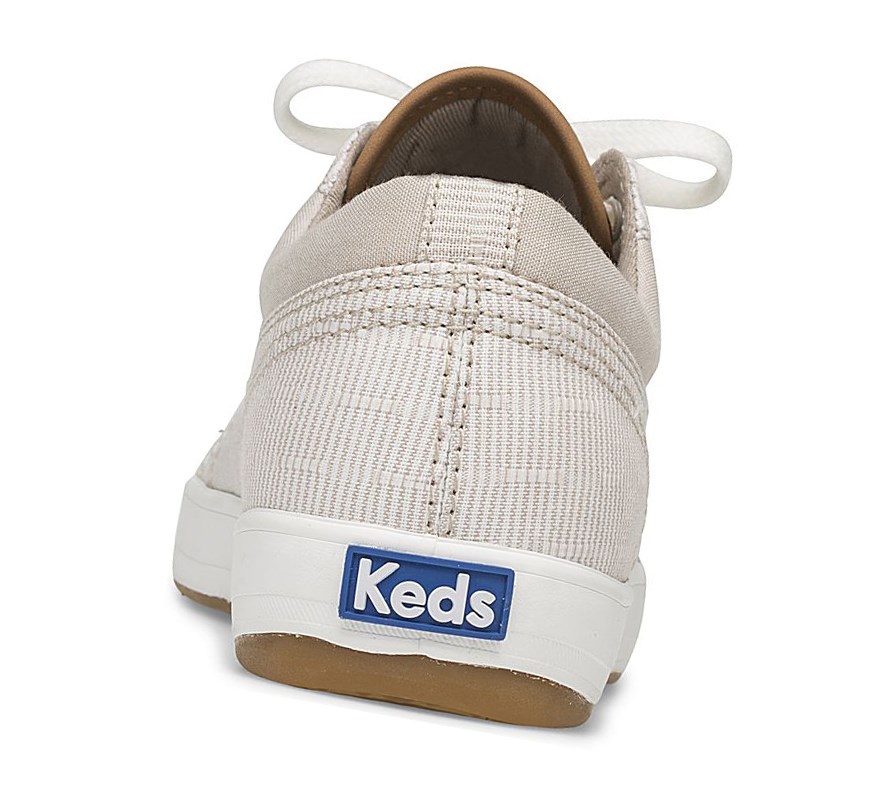 Zapatos con Cordones Keds Center Ticking Stripe Comodidad Mujer Amarillos | ATH815940