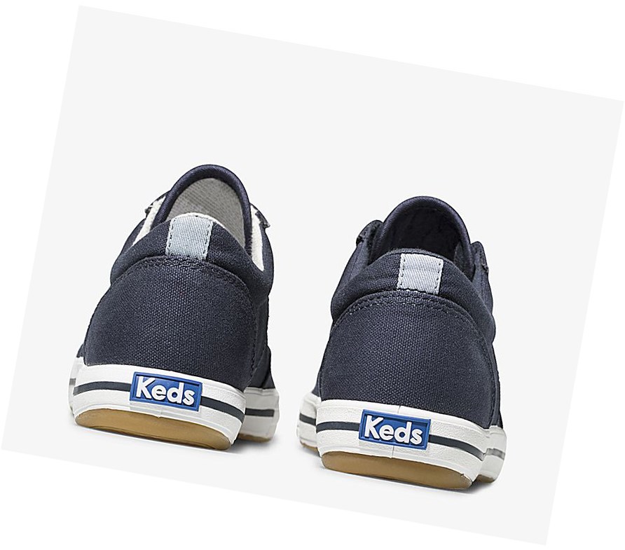 Zapatos con Cordones Keds Courty Comodidad Mujer Azul Marino | WIP812495