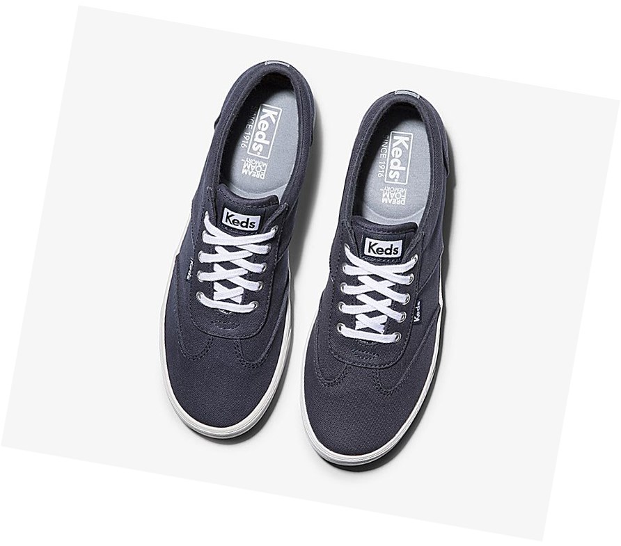 Zapatos con Cordones Keds Courty Comodidad Mujer Azul Marino | WIP812495