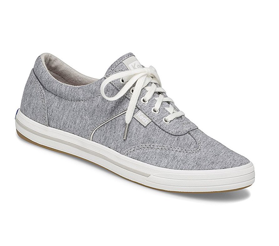 Zapatos con Cordones Keds Courty Jersey Comodidad Mujer Grises Oscuro | KOZ326975