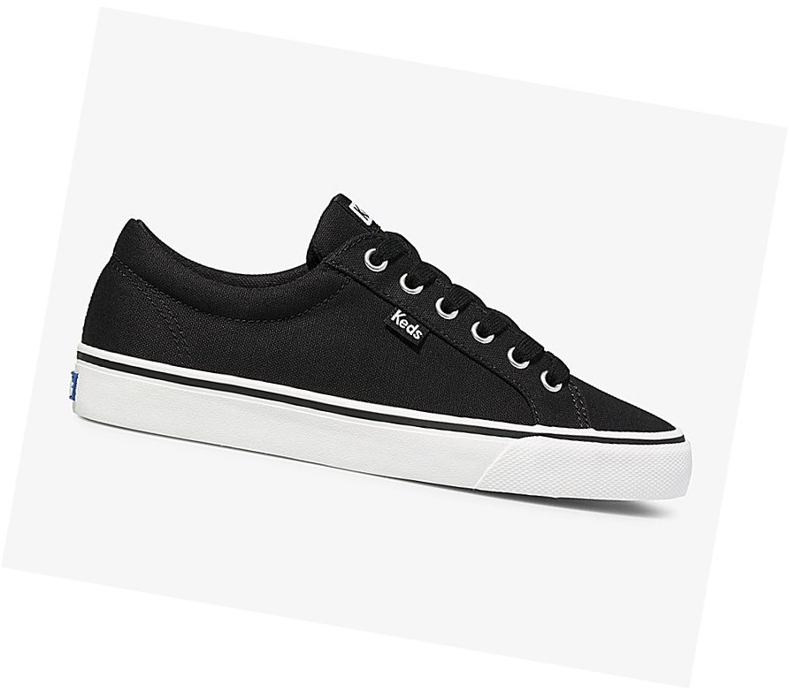 Zapatos con Cordones Keds Jump Kick Twill Mujer Negros | WET901352