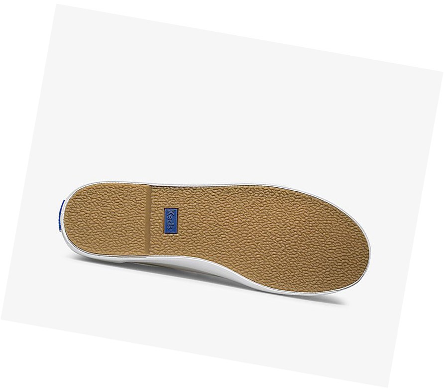 Zapatos con Cordones Keds Kickstart Cuero Mujer Blancos Azules | FUS210847