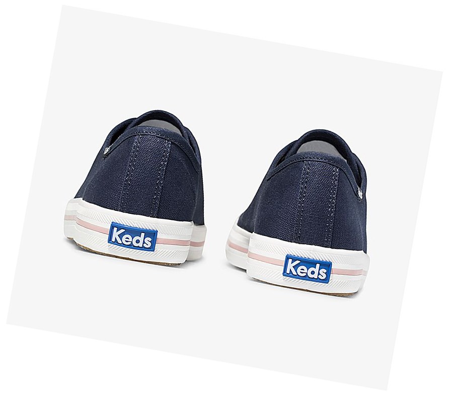 Zapatos con Cordones Keds Washable Kickstart Mujer Azul Marino | LYZ710362